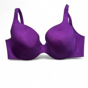 Victoria's Secret purple lined perfect coverage bra Size 36DD